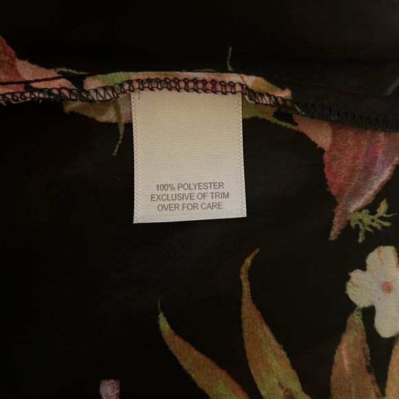Relativity Women’s Floral Sheer Blouse RR6 - Picture 4 of 5